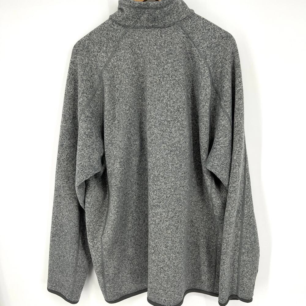 Patagonia Mens Better Sweater 1/4 Zip Fleece Pullover in GrayPreowned Size XXL - Picture 3 of 9